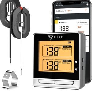 DOQAUS Bluetooth Meat Thermometer for Grilling, Wireless Meat Thermometer